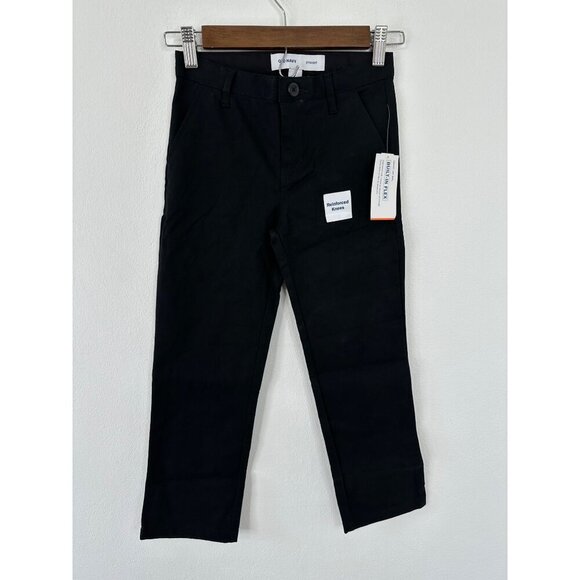 Old Navy Dress Pants Boys 7 Straight Black Built In Flex Reinforced Knees NWT - Picture 1 of 8